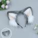 amangul for at Ear Headband Animal Hair Hoop Faux Wolf Ears Plush for at Ears Realistic Headband for at osplay Ac(Blue) - Buy Online on GoSupps.com