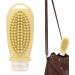 Leakage-Proof Silicone Shampoo Travel Bottles - Portable Non-Slip Handle & Massage Brush - Ideal for Travel & Storage - Buy Online on GoSupps.com