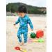 weVSwe Baby Toddler Boy Green Leaves Swimsuit | UPF 50+ Sun Protection Rash Guard Swimwear | Crotch Zipper | 0-3 Years | 18-24 Months - Buy Online on GoSupps.com
