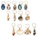 ARTIBETTER 13Pcs Hair Braid Rings Dreadlocks Beads Set Hair Cuffs Clips Cowrie Shell Beads Braiding Hair Decorations for Men Women