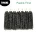 Passion Twist Hair - 7 Packs 12 Inch Crochet Braids Water Wave - YDDM Synthetic Extensions for Bohemian Styles - Buy Online on GoSupps.com