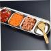 Milisten 2pcs Stainless Steel 4 Compartments Korean Style Plate Dipping Sauce Bowl Seasoning Plate Stainless Steel Sauce Plates Sauce Dishes for Dipping Toddler Mini Small Plate - Buy Online on GoSupps.com