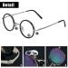 Enlargement Reading Glasses for Men & Women | Retro Round Magnifying Glasses for Presbyopia & Eye Fatigue Relief - Buy Online on GoSupps.com