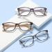 Shop Edgun Blue Light Blocking Reading Glasses for Men & Women | White Bean Flower Frame +2.5 | Anti-Eye Strain Spring Hinges - Buy Online on GoSupps.com