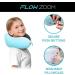FLOWZOOM Kids Travel Pillow - Memory Foam Neck Pillow for Car, Plane & More | Comfy Kids Blue - Buy Online on GoSupps.com