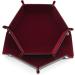 Folding Hexagon Dice Tray with Red Velvet Rolling Surface - Perfect for DND Dice Games and Storage - Buy Online on GoSupps.com