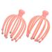 minkissy 2 pieces head massager multifunctional shampoo man stainless steel