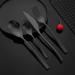 Flatware Sets Matte Black Flatware Tableware Cutlery Set 18/10 Stainless Steel Dinnerware Kitchen Fork Spoon Knife Silverware Set (Color : Auburn) - Buy Online on GoSupps.com