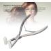 Tape in Hair Extensions Plier Hair Extensions Plier Silvery Stainless Steel Flat Surface Sealing Hair Extension Tools for Women Hair Extension Tools - Buy Online on GoSupps.com
