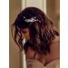Casdre Crystal Bride Wedding Hair Comb - Bridal Side Comb Hair Piece for Women and Girls (Silver) - Buy Online on GoSupps.com
