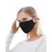 YIMIDEAR Women Mundsprung sparkle reusable and washable dust protection with 2 active coal filters for running cycling and activities black