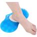 Blue Silicone Shower Foot Scrubber Massager with Pumice Stone - Exfoliating Bath Mat for Foot Massage and Cleaning - Buy Online on GoSupps.com