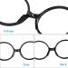 Jinlaili 20 Pairs Silicone Nose Pads for Glasses Anti-Slip Adhesive Nose Pads for Glasses D Shape Nose Cushions for Eyeglasses and Sunglasses Spectacles. - Buy Online on GoSupps.com