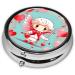 Buy Cute Loving Boy Round Pill Box | 3 Compartment Organizer | Portable Travel Solution for Medications - Shop Internationally - Buy Online on GoSupps.com