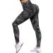 OMKAGI Women Scrunch Butt Lifting Leggings Seamless High Waisted Workout Yoga Pants Medium 88-black Tie Dye
