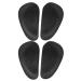 Exceart 2 pairs of foot vaulted support pads foot vault support shoe inserts foot vault support pillows for flat feet plantar fasciitis black