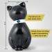 Palace Urns Cat Memorial Urn - Black, White, or Bronze - 42 Cubic Inch Capacity - Cremation Keepsake for Pet's Ashes - Metal Alloy with White Finish - Includes Velvet Drawstring Bag - 8.25x4.25 - Buy Online on GoSupps.com