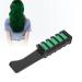 Hair chamber comb hair criminal comb professional portable temporary hair color dye dye washable hair chalk for bar party family reunion (dark fluorescent green)