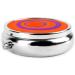 Orange Circle Center Round Pill Box | 3 Compartment Travel Organizer | Portable Pill Box for Easy Medication Management - Buy Online on GoSupps.com
