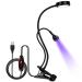 mlogiroa UV Light for Nails 5W Nail Lamp for Gel Nails 9 Gears UV Light LED Nail Lamp USB Plug Gel x Nail Light for Gel Polish UV Nail Dryer Black Light Gel Cure Lamp with White Light for Nail Salon Black-5W