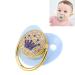 Ultra-Light Soft Silicone Baby Pacifier for Newborns | Shiny Blue Pacifier for Girls (6-18 Months) - Ideal for Breastfed Infants - Buy Online on GoSupps.com