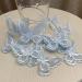 12pcs Light Blue Butterfly Lace Trim Organza Patches for DIY Crafts and Wedding Decor - Buy Online on GoSupps.com