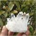 Natural Crystal Rough Stone Crafts Natural White Angel Aura Crystal Cluster Electroplating Titanium Coating Quartz Cluster Stone - Buy Online on GoSupps.com