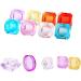 Desikixudy Cosmetic Sample Container Plastic Clear Cosmetic Pot Jars with Screw Cap Lid for Eye Shadow Nails Powder Jewelry - Buy Online on GoSupps.com