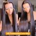 Lace Front Human Hair Wig 20 | Pre-Plucked HD Transparent Straight Wig | 150% Density | Natural Color | for Black Women - Buy Online on GoSupps.com