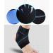 Premium Unisex Compression Ankle Support Wrap | Soft Elastic Brace for Sports & Sprains - International Shipping Available - Buy Online on GoSupps.com