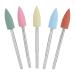 No Dust Pollution Nail Drill Bits Silicone Rubber Drill Bit Pedicure Bit Easy to Grind for Home Beauty Salon (152)