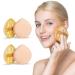 Auauy 2pcs make-up sponge powdered foundation pillow washable reusable makeup sponge wet dry make-up tool beauty blender sponge powder puff for loose powder liquid cosmetics 2PCs yellow