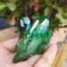 Crystal 100g Natural Green Angel Halo Quartz Crystal Cluster Titanium Coated Quartz Cluster electroplated Stone Suitable for Home Office Decoration HOMEZHOU - Buy Online on GoSupps.com