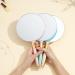 Round Hand Mirror for Makeup - 6.7 inch White Hand Held Mirror - Buy Online on GoSupps.com