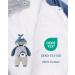 Vine Baby Hooded Romper - Cotton Thicken Jumpsuit Outwear for Boys & Girls - 12 Months, Blue - Buy Online on GoSupps.com