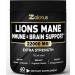 Lions Mane Mushroom Complex Capsules Equivalent to 22000mg with Cordeyceps Reishi Elderberry Ginkgo Biloba Bacopa Focus Memory and Brain Support Supplement Immune Support Energy Pills 60 Count (Pack of 1)