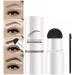 Stamp Eyebrow Powder 10 Reusable Stencils Waterproof Eyebrows (Brown) - Buy Online on GoSupps.com