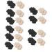 FOMIYES 20 Pairs Anti-Drop Half Size Mat Heel Accessory Shoe Heel Sole Protector Wear-Resistant Heel Cushions Urethra Women's Shoes Non-Slip Shoes Sponge Elastic Fabric Adhesive