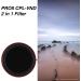 Haida 67mm CPL + VND Filter Pro II - Multi-Coating Circular Polarizer + Variable Neutral Density Camera Lens Filter - Buy Online on GoSupps.com