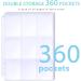 360 Pockets Binder Card Sleeves Double-Sided 9 Pocket Trading Card Pages for 3 Ring Binder  Clear Plastic Pages Sleeves for Sport Cards  Business Cards  Game Cards  Photos 20 - Buy Online on GoSupps.com