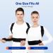 VOKKA Posture Corrector for Men and Women - Fully Adjustable Back Support Brace - Breathable and Comfortable - Pain Relief for Neck, Back, Shoulders - Black X-Large - Buy Online on GoSupps.com