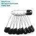 Ruidee 50 Pcs Black Diaper Pins with Safe Locking for Baby's Safety - Buy Online on GoSupps.com