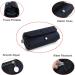 Portable Makeup Brush Storage Bag - 12-Bag Brush Roll-Up Pouch Organizer for Women | Perfect for Makeup Artists - Black - Buy Online on GoSupps.com