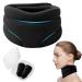 FEXPDL Cervicorrect Neck Brace Soft Foam Neck Brace Universal Cervical Collar Adjustable Neck Cervical Neck Brace for Snoring(black