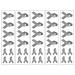 40 Gray/Grey Ribbon Temporary Tattoos: Brain Cancer Awareness Tattoo