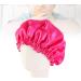 Kid's Satin Double Layered Bonnet Hat - Adjustable Elastic Night Cap for Baby Toddler Child - Rosy - Buy Online on GoSupps.com