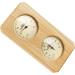 Buy 2-in-1 Sauna Thermometer & Hygrometer - Premium Wood & Copper Design for Bathroom | International Shipping - Buy Online on GoSupps.com