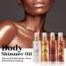 Go Ho Shimmer Body Oil - Moisturizing Liquid Spray for Smooth, Non-Sticky Glow | Summer Body Illuminator - Bronze Gold (2.8 Fl Oz) - Buy Online on GoSupps.com