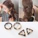 Lurrose 4 Pcs Geometric Acrylic Resin Hair Clips - Stylish Triangular Circle Leopard Barrettes for Party Daily - Buy Online on GoSupps.com
