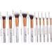 Marble Makeup Brush Set Professional Blending Cosmetic Brushes for Foundation Powder 10PCS - Buy Online on GoSupps.com
